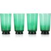 imageMartha Stewart Farrow 18 OZ Large Stemless Multipurpose Wine Glasses Set For Red or White Wine Set of 4Jade Green Glass