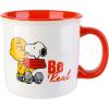 imagePeanuts Snoopy Gentle Reminders Camper 21oz Mugs Stoneware 4Pack Assorted Colors