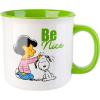 imagePeanuts Snoopy Gentle Reminders Camper 21oz Mugs Stoneware 4Pack Assorted Colors