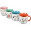 imagePeanuts Snoopy Mothers Love 4 Pack Large 21 OZ Camper Stoneware Mugs
