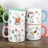imagePeanuts Snoopy Mothers Love 4 Pack Large 21 OZ Camper Stoneware Mugs