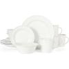 imageMartha Stewart Cliffield High Fired 16Piece Porcelain Chip and Scratch Resistant Plates Bowls and Mugs Dinnerware Set Service for 4  WhiteWhite