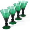 imageMartha Stewart Farrow 18 OZ Large Stemless Multipurpose Wine Glasses Set For Red or White Wine Set of 4Jade Green Glass