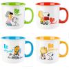 imagePeanuts Snoopy Gentle Reminders Camper 21oz Mugs Stoneware 4Pack Assorted Colors
