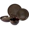 imageGibson Elite Edwina Double Bowl Dinnerware SetDark Green Service for 4 16pcs
