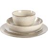 imageGibson Elite Matisse Double Bowl Dinnerware Set Service for 4 16pcs Taupe