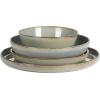 imageGibson Elite Mayfair Bay Embossed Double Bowl Dinnerware Set Service for 4 16pcs BlueBerea Green