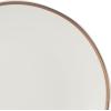 imageGibson Elite Mayfair Bay Embossed Double Bowl Dinnerware Set Service for 4 16pcs BlueMatte White w Gold Rim