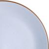 imageGibson Elite Rhinebeck Double Bowl Dinnerware Set Service for 4 16pcs White and BlackLight Blue