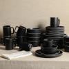 imageGibson Home 12733916R Zuma 16 Piece Round Kitchen Dishes Plates Bowls Mugs Dinnerware Sets Service for Four 16pcs YellowBlack