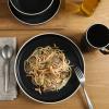 imageGibson Home 12733916R Zuma 16 Piece Round Kitchen Dishes Plates Bowls Mugs Dinnerware Sets Service for Four 16pcs YellowBlack