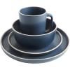 imageGibson Home 12733916R Zuma 16 Piece Round Kitchen Dishes Plates Bowls Mugs Dinnerware Sets Service for Four 16pcs YellowCobalt