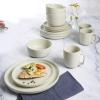 imageGibson Home 12733916R Zuma 16 Piece Round Kitchen Dishes Plates Bowls Mugs Dinnerware Sets Service for Four 16pcs YellowCreamPistachio
