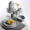 imageGibson Home 12733916R Zuma 16 Piece Round Kitchen Dishes Plates Bowls Mugs Dinnerware Sets Service for Four 16pcs YellowGray
