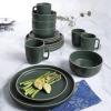 imageGibson Home 12733916R Zuma 16 Piece Round Kitchen Dishes Plates Bowls Mugs Dinnerware Sets Service for Four 16pcs YellowGreen