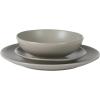 imageGibson Home 12733916R Zuma 16 Piece Round Kitchen Dishes Plates Bowls Mugs Dinnerware Sets Service for Four 16pcs YellowMatte Grey Bethel