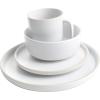 imageGibson Home 12733916R Zuma 16 Piece Round Kitchen Dishes Plates Bowls Mugs Dinnerware Sets Service for Four 16pcs YellowMatte White