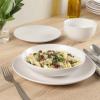 imageGibson Home 12733916R Zuma 16 Piece Round Kitchen Dishes Plates Bowls Mugs Dinnerware Sets Service for Four 16pcs YellowMatte White Double Bowl