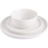 imageGibson Home Oslo Porcelain Chip and Scratch Resistant Dinnerware Set Service for 4 16pcs Plates and Bowls Dishes Sets WhiteWhite 12pcs
