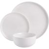 imageGibson Home Oslo Porcelain Chip and Scratch Resistant Dinnerware Set Service for 4 16pcs Plates and Bowls Dishes Sets WhiteWhite 12pcs