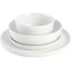 imageGibson Home Oslo Porcelain Chip and Scratch Resistant Dinnerware Set Service for 4 16pcs Plates and Bowls Dishes Sets WhiteWhite