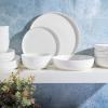 imageGibson Home Oslo Porcelain Chip and Scratch Resistant Dinnerware Set Service for 4 16pcs Plates and Bowls Dishes Sets WhiteWhite