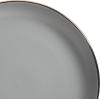 imageGibson Home Rockaway 12Piece Dinnerware Set Service for 4 Grey Matte GreyGold Rim