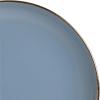 imageGibson Home Rockaway 12Piece Dinnerware Set Service for 4 Grey Matte Matte BlueGold Rim