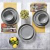 imageGibson Home Rockaway 12Piece Dinnerware Set Service for 4 Grey Matte Matte Grey