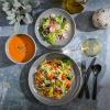 imageGibson Home Rockaway 12Piece Dinnerware Set Service for 4 Grey Matte Matte Grey
