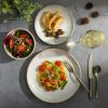 imageGibson Home Rockaway 12Piece Dinnerware Set Service for 4 Grey Matte White