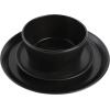 imageGibson Soho Lounge Sofia Coupe Stoneware Dinnerware Set Service for 4 12pcs BlackBlack