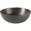 imageOprahs Favorite Things  Santorini Mist Double Bowl Terracotta Reactive Glaze Plates and Bowls Dinnerware Set  Amber Service for Four 16pcsAgave Blue
