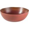 imageOprahs Favorite Things  Santorini Mist Double Bowl Terracotta Reactive Glaze Plates and Bowls Dinnerware Set  Amber Service for Four 16pcsPaprika Red