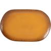 imageOprahs Favorite Things  Santorini Mist Double Bowl Terracotta Reactive Glaze Plates and Bowls Dinnerware Set  Amber Service for Four 16pcsTumeric Yellow