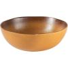 imageOprahs Favorite Things  Santorini Mist Double Bowl Terracotta Reactive Glaze Plates and Bowls Dinnerware Set  Amber Service for Four 16pcsTumeric Yellow