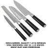imageBabish 5 Piece 14116 German Steel Magnetic Forged Kitchen Knife Block SetHigh Carbon Stainless Set w Magnetic Stand