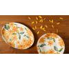 imageCassia Bud 16 Piece Double Bowl Hand Painted Stoneware Plates and Bowls Floral Dinnerware SetSunnyflower