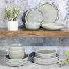 imageGibson Elite Juno Moon 16 Piece Double Bowl Reactive Blue Dinnerware Set