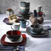 imageGibson Soho Lounge Square Reactive Glaze Stoneware Dinnerware Set Service for 4 16pc SandCeladon