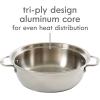 imageKenmore Aiden 10 Piece Brushed Stainless Steel Pots and Pans Cookware Set with Kitchen ToolsDutch Oven w Steamer  Stainless Steel Tong Set
