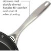 imageKenmore Elite Andover Nonstick Platinum Forged Aluminum Cookware Set 10Piece Glacier BlueBlack 10Piece