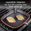 imageKenmore Elite Andover Nonstick Platinum Forged Aluminum Cookware Set 10Piece Glacier BlueBlack 5Piece