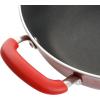 imageKenmore Elite Andover Nonstick Platinum Forged Aluminum Cookware Set 10Piece Glacier BlueRed Gradient