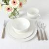 imageMartha Stewart Maepoole Porcelain Embossed Dinnerware Set White Service for 4 16pcsWhite