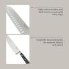 imageMartha Stewart Ruxton 14 Piece High Carbon Stainless Steel Cutlery Knife Block Set wABS Triple Riveted Forged Handle Ashwood Block  LinenBlack W Gold