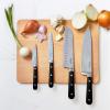 imageMartha Stewart Ruxton 14 Piece High Carbon Stainless Steel Cutlery Knife Block Set wABS Triple Riveted Forged Handle Ashwood Block  LinenMatte Black