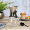 imageMr Coffee Verduzco 3 Piece 34 OZ Borosilicate Glass Pour Over Coffee Maker wHand Guard