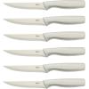 imageOster  7056114 Oster Baldwyn HighCarbon Stainless Steel Cutlery Knife Block Set 14Piece Brushed SatinBrushed Satin 15Piece