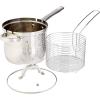 imageOster 9153703 Sangerfield 365 Quart 3 Piece Stainless Steel Deep Fryer Set CookwareStainless Steel